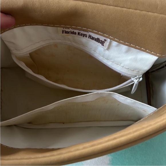 The Original Florida Keys Vintage Hand Painted‎ Lighthouse Scene Handbag Purse - Picture 7 of 12